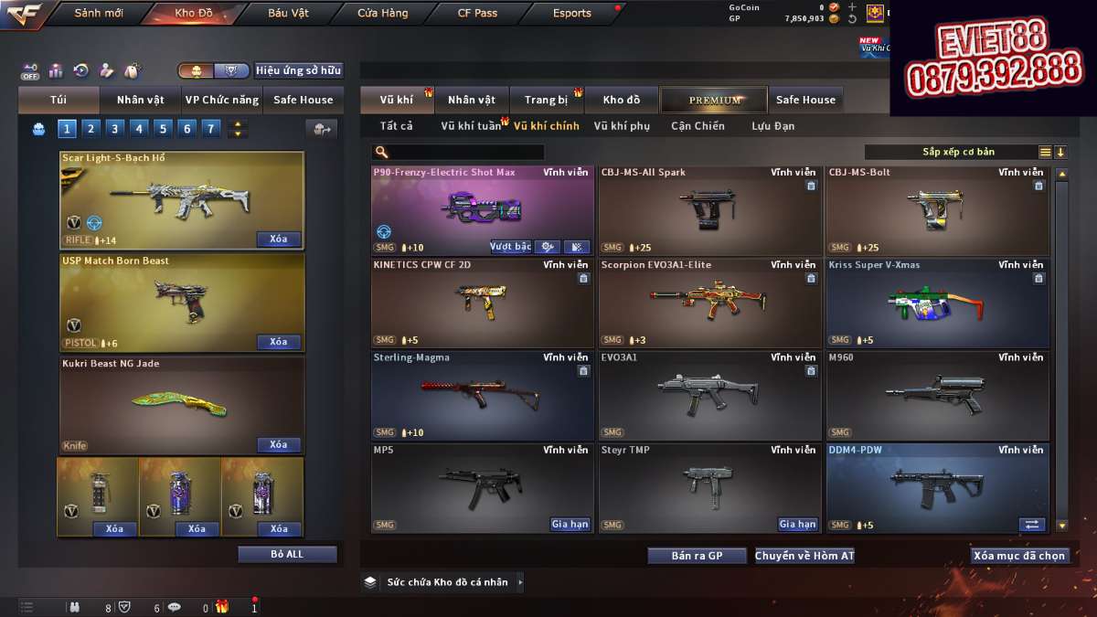 shop acc cf uy tin gia re